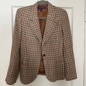 Beautiful Ralph Lauren purple label tweed blazer